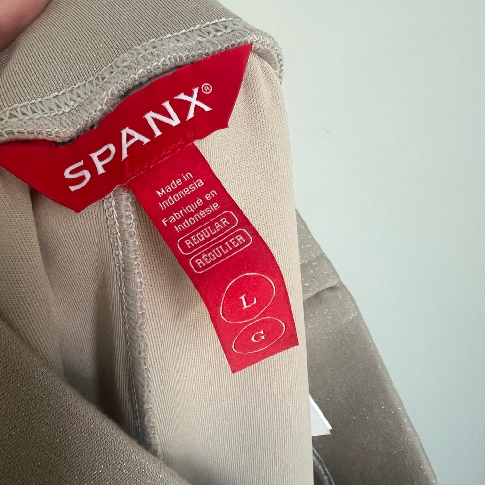 SPANX Barrel Leg AirEssentials Lounge Pants in Luxe Shimmer Women's Large - Picture 6 of 8
